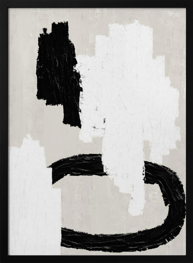 Monochrome strepen | Poster
