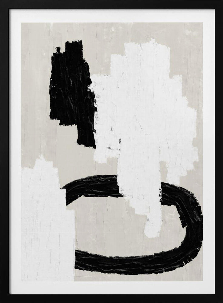 Monochrome strepen | Poster