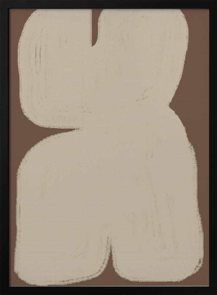 Gebogen abstractie | Poster