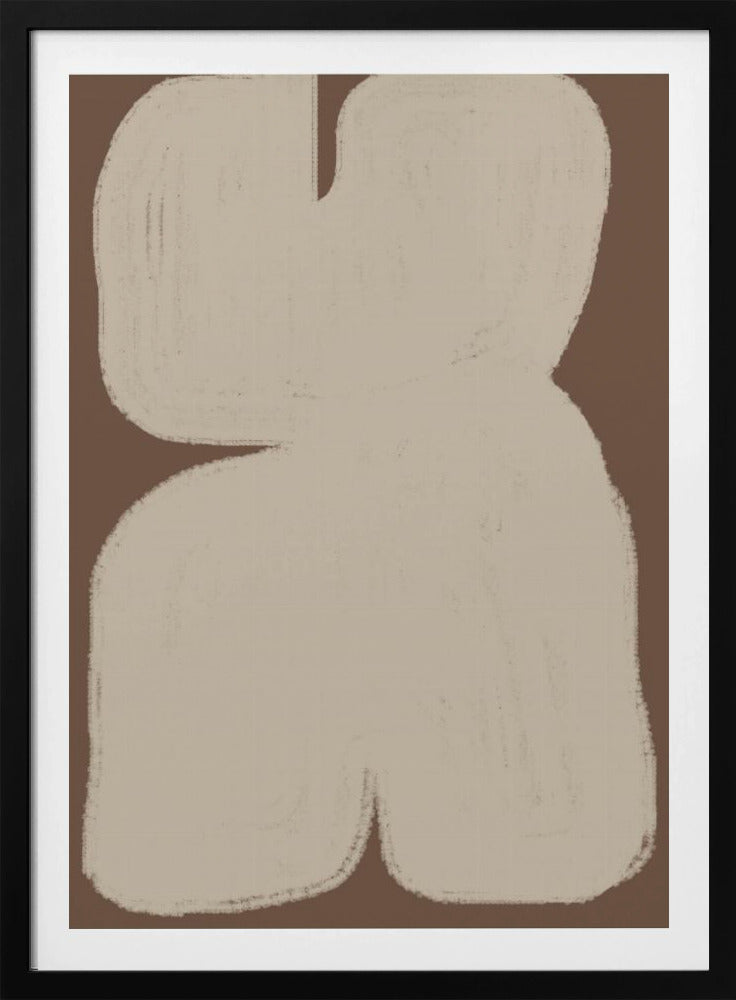 Gebogen abstractie | Poster
