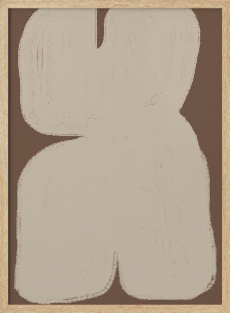Gebogen abstractie | Poster