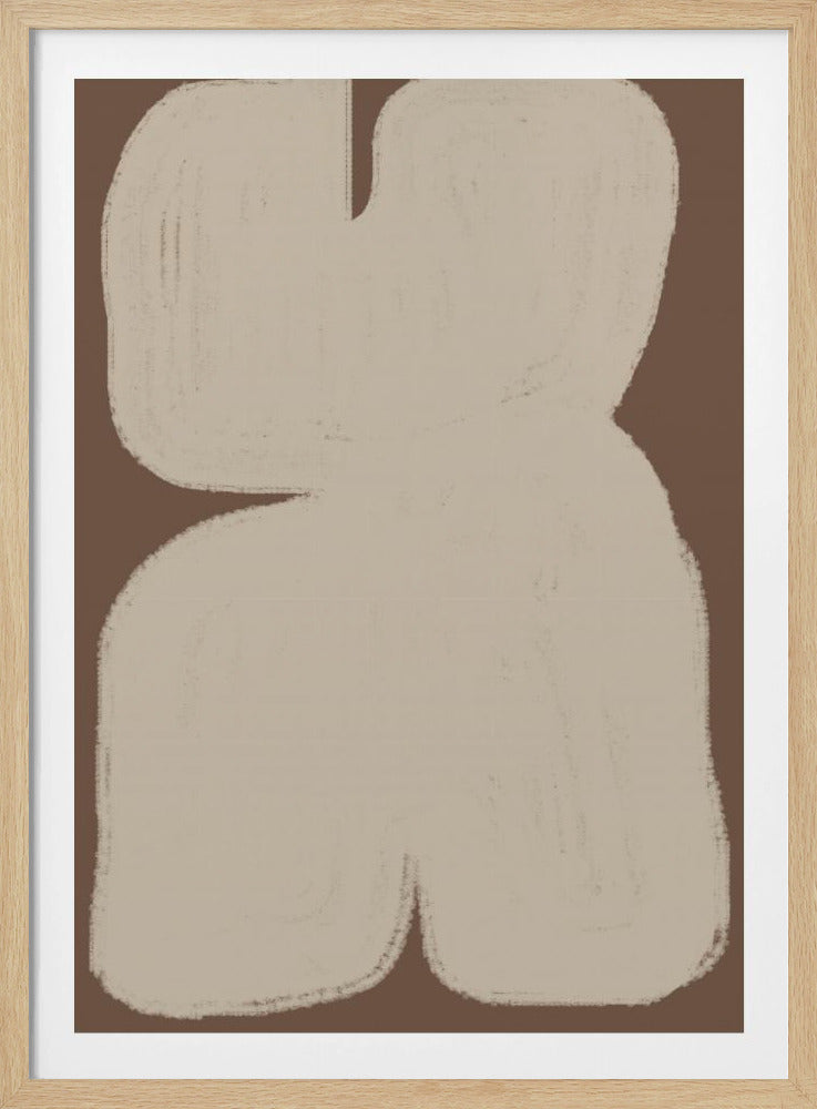 Gebogen abstractie | Poster