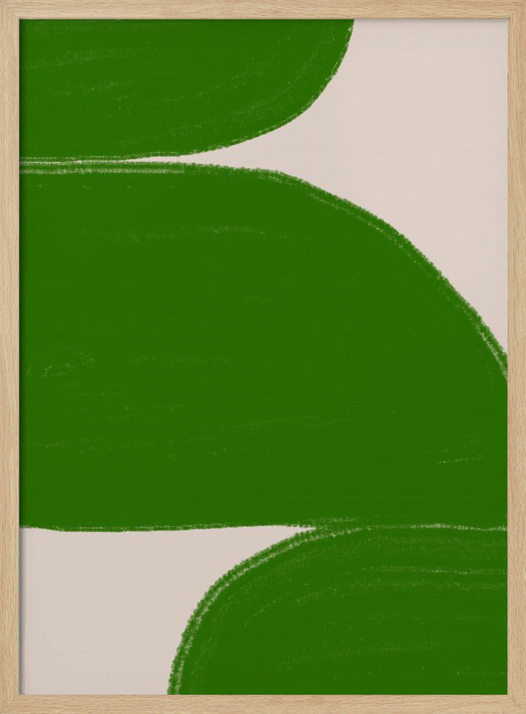 Green Waves Harmony | Poster