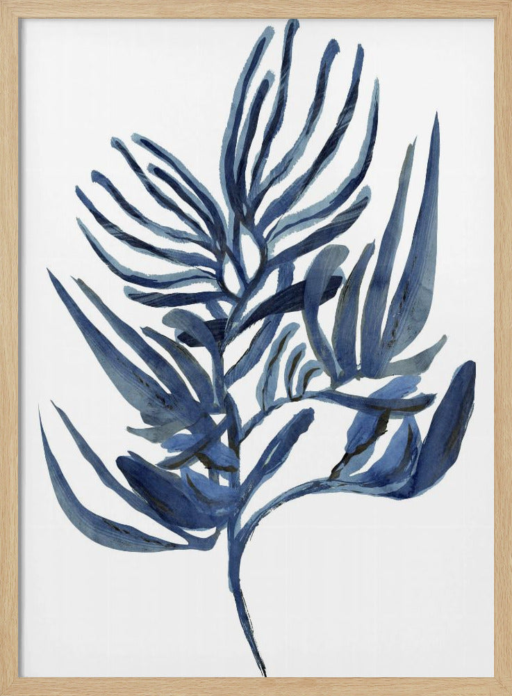 Blauwe waterplant poster 1 | Poster