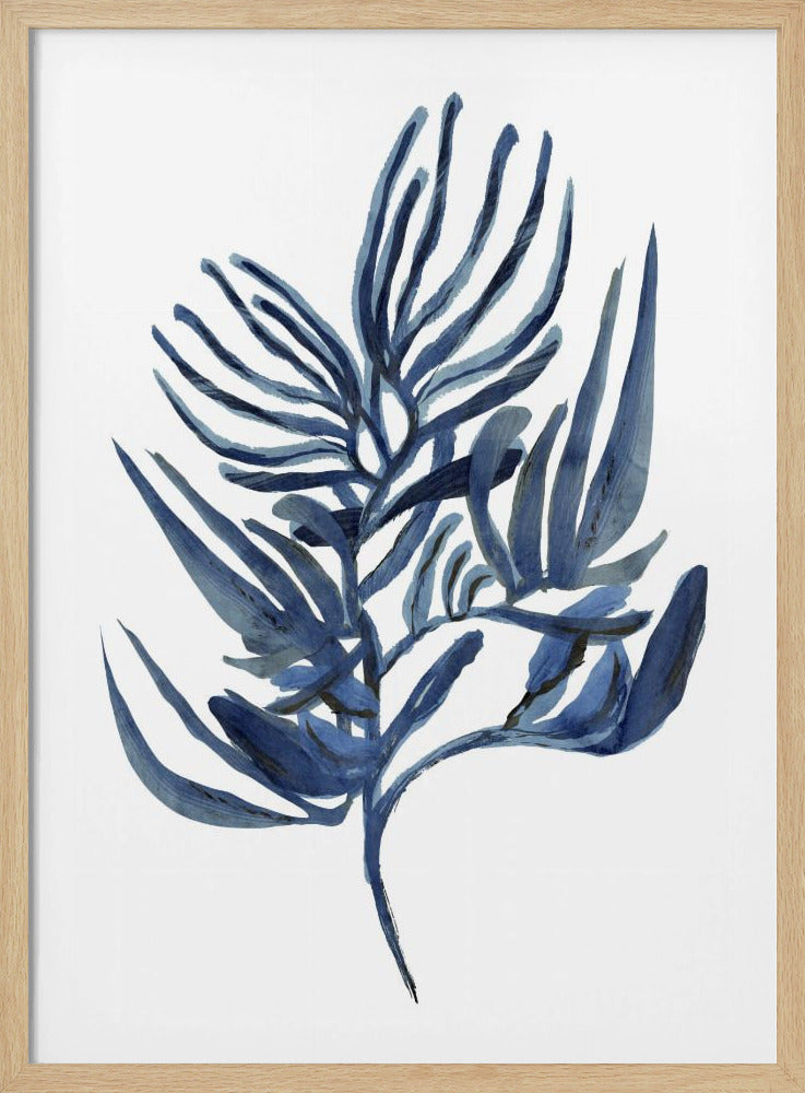Blauwe waterplant poster 1 | Poster