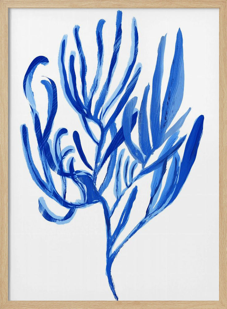 Blauwe waterplant poster 4 | Poster