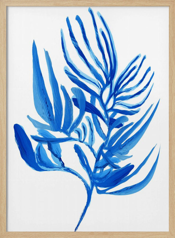 Blauwe waterplant poster 6 | Poster