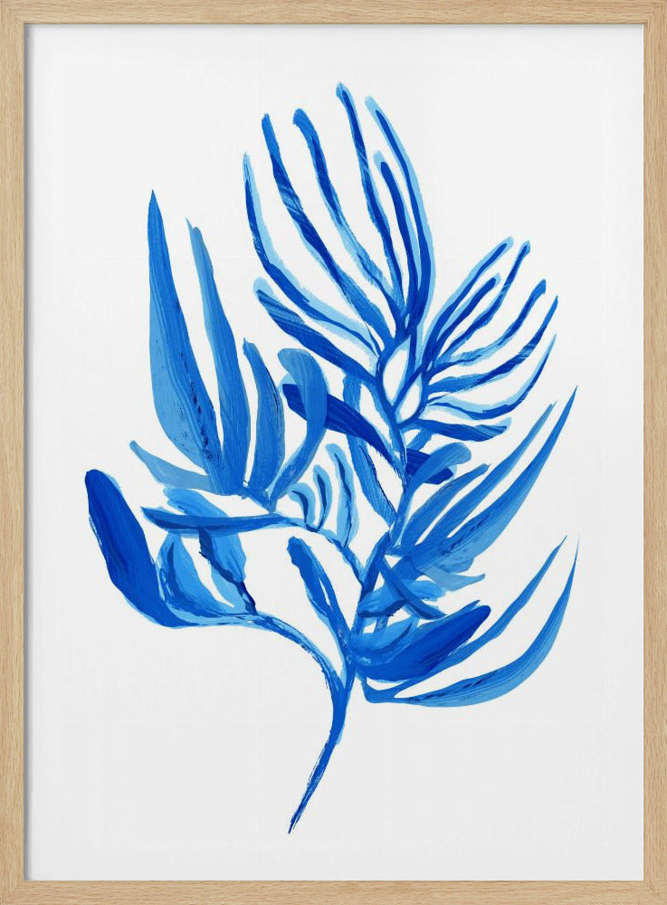 Blauwe waterplant poster 6 | Poster