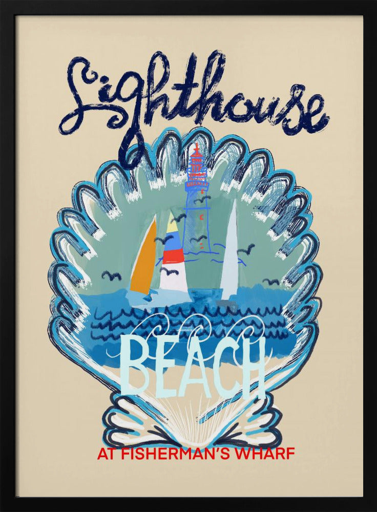 Poster van Lighthouse Beach | Poster