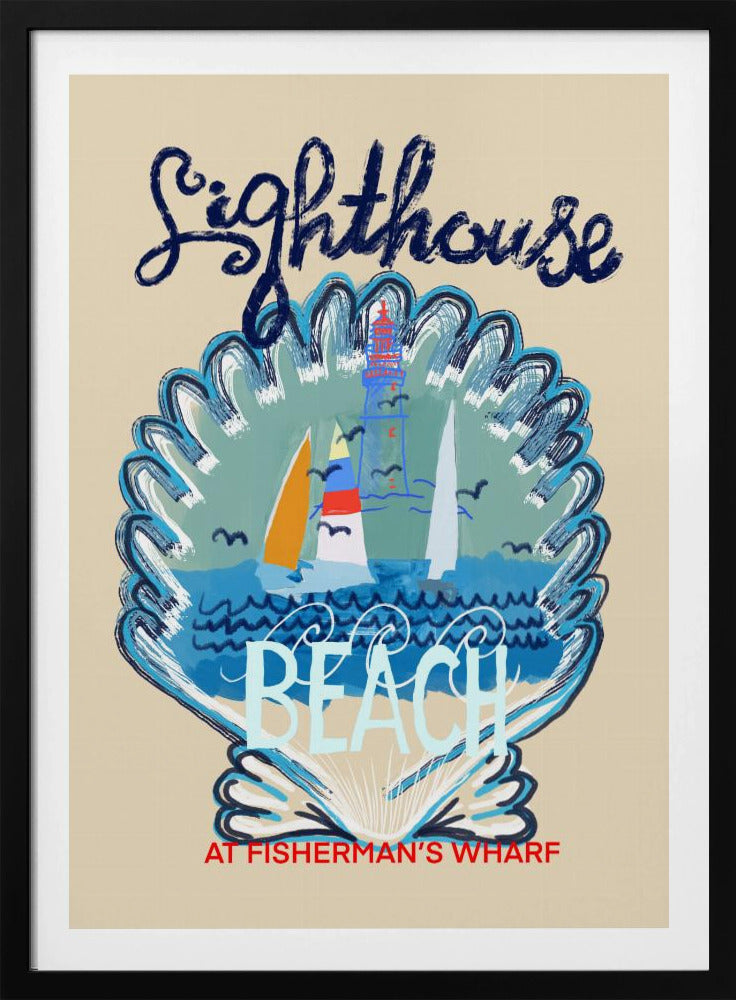 Poster van Lighthouse Beach | Poster