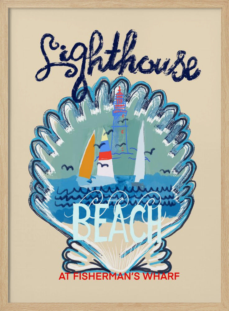 Poster van Lighthouse Beach | Poster