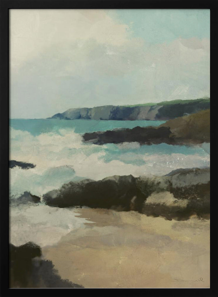 Rotsachtig strand | Poster