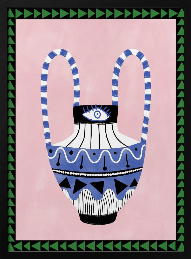 Kleurrijke geometrische vaas | Poster