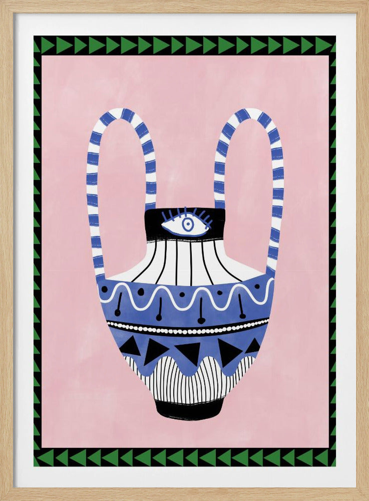 Kleurrijke geometrische vaas | Poster
