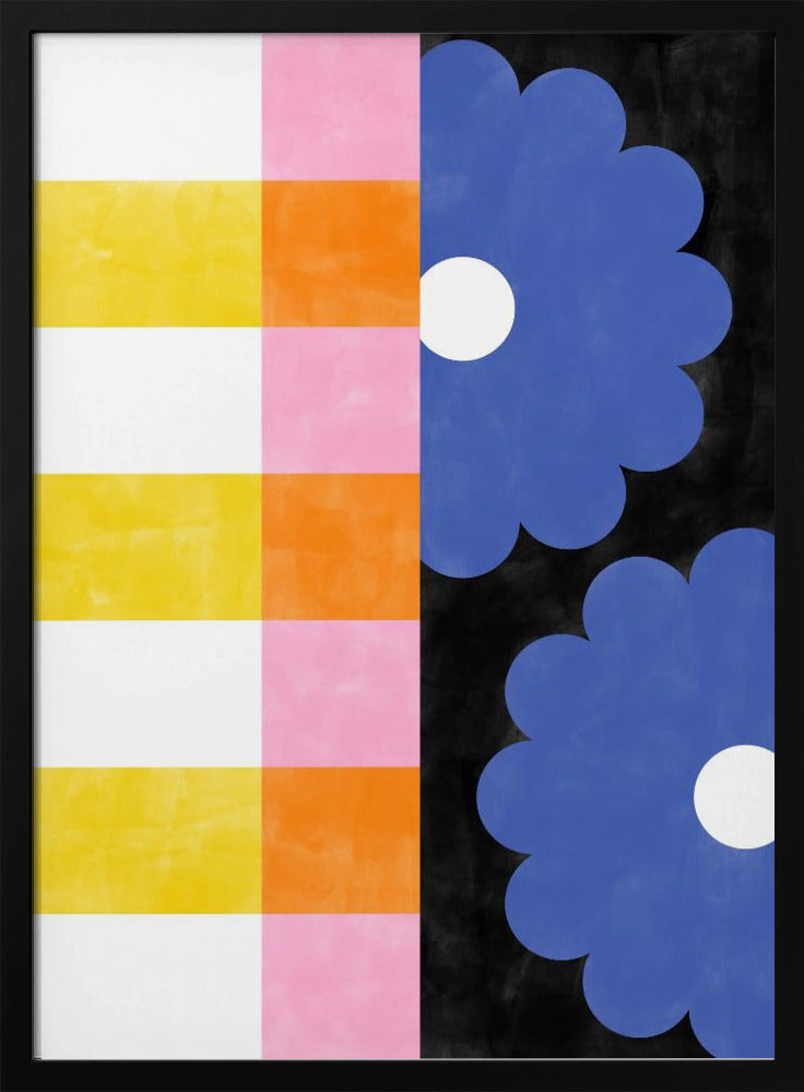 Bloemenstrepen | Poster
