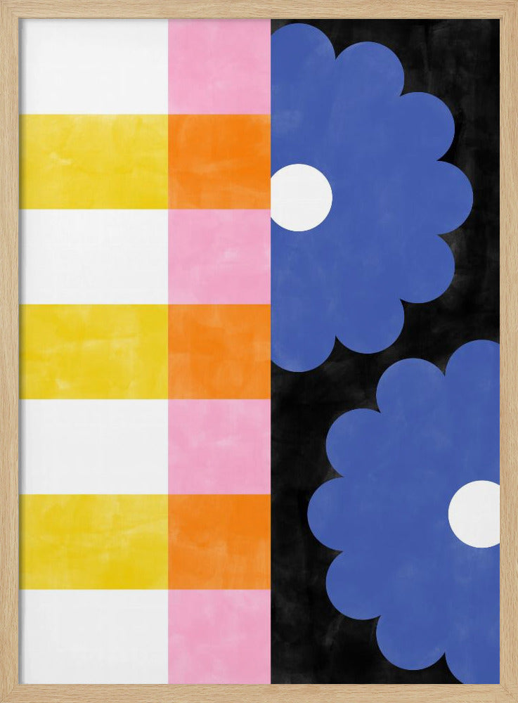 Bloemenstrepen | Poster
