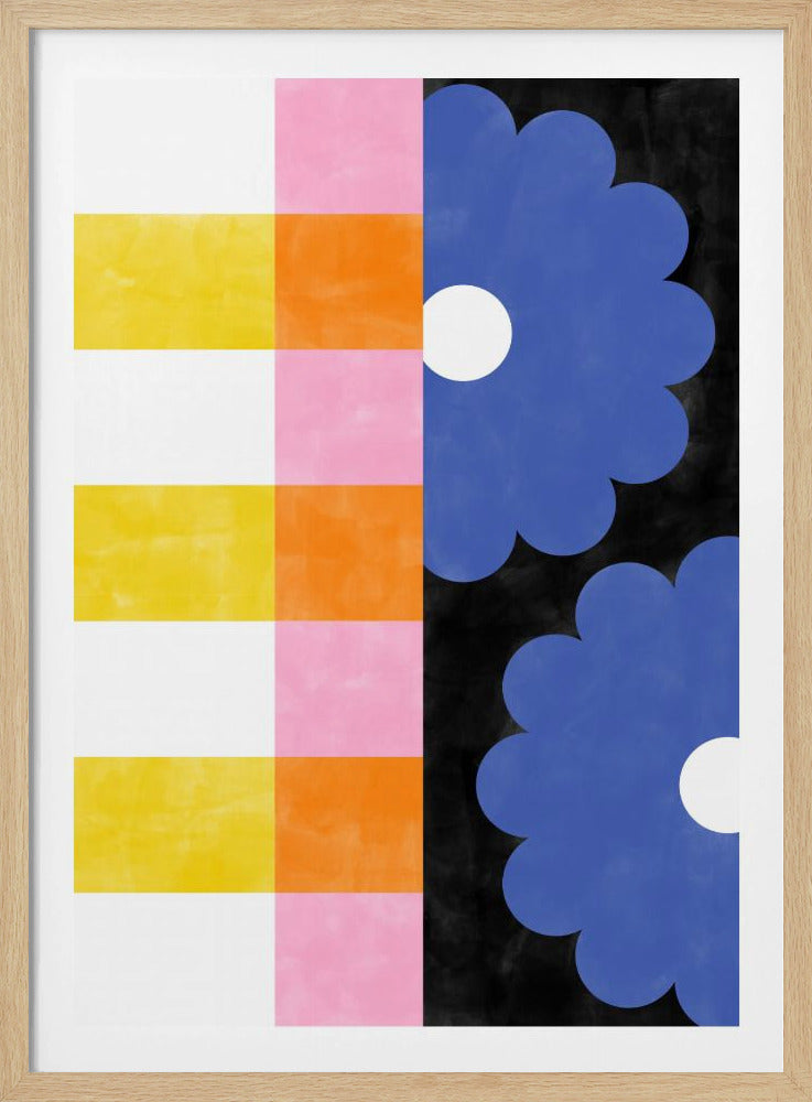 Bloemenstrepen | Poster