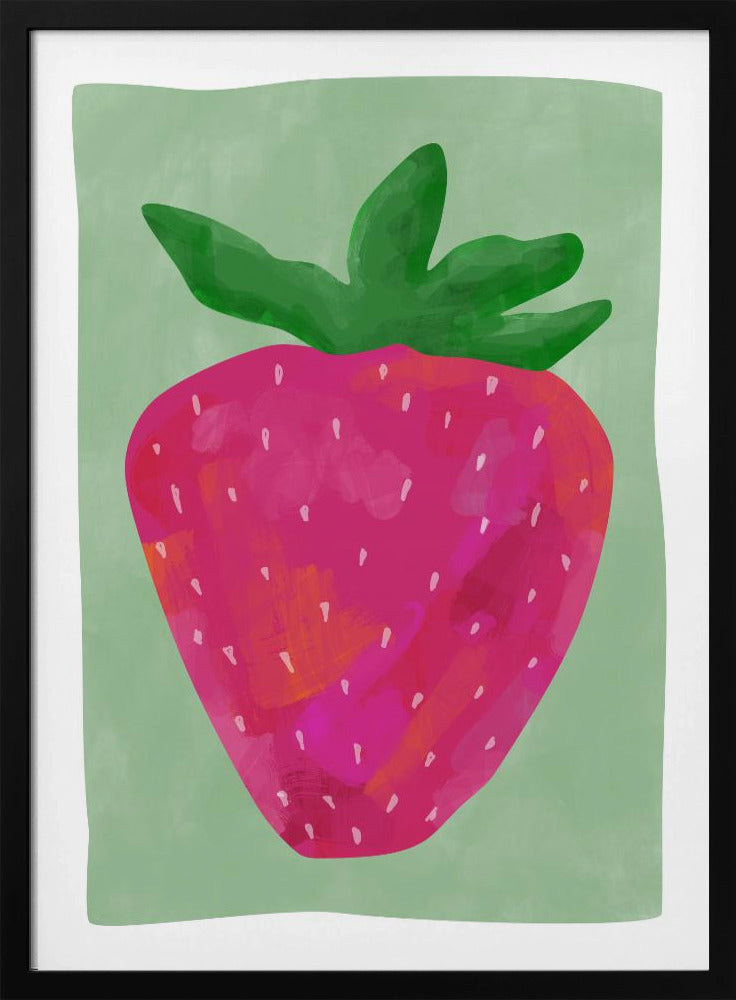 Levendige aardbei | Poster