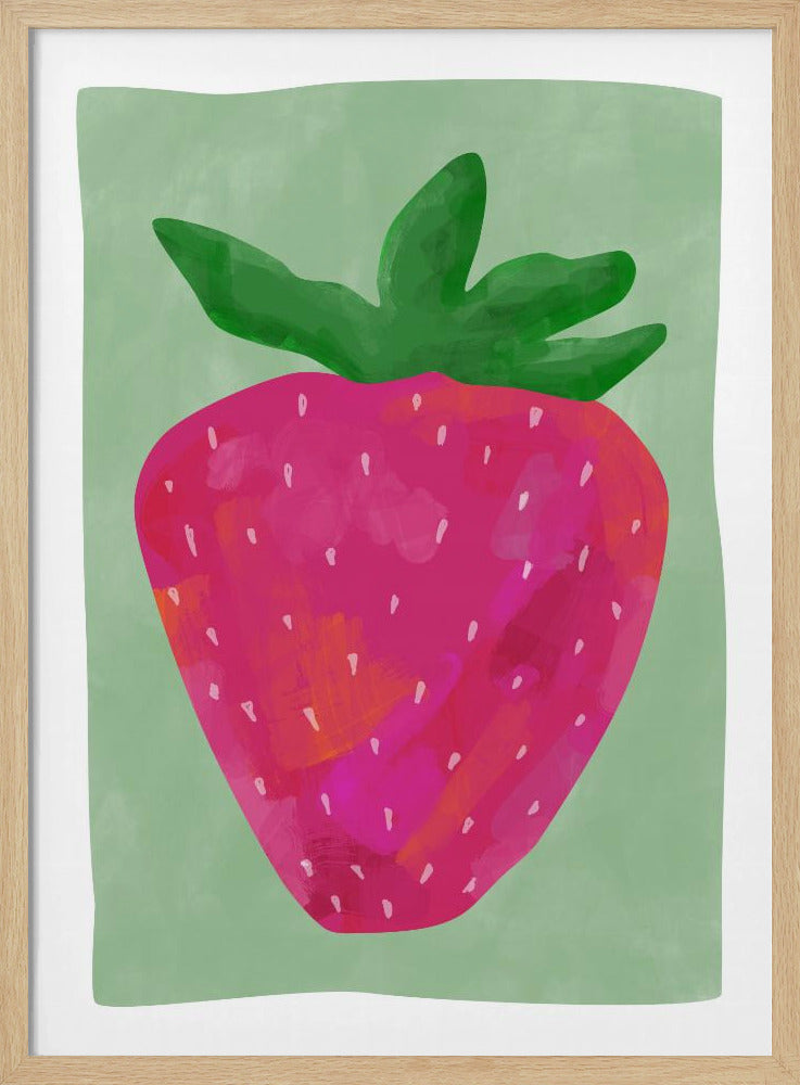 Levendige aardbei | Poster