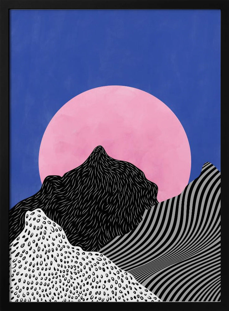 Surrealistisch uitzicht op de toppen | Poster