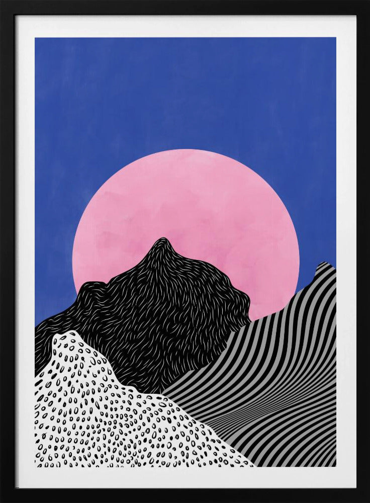 Surrealistisch uitzicht op de toppen | Poster