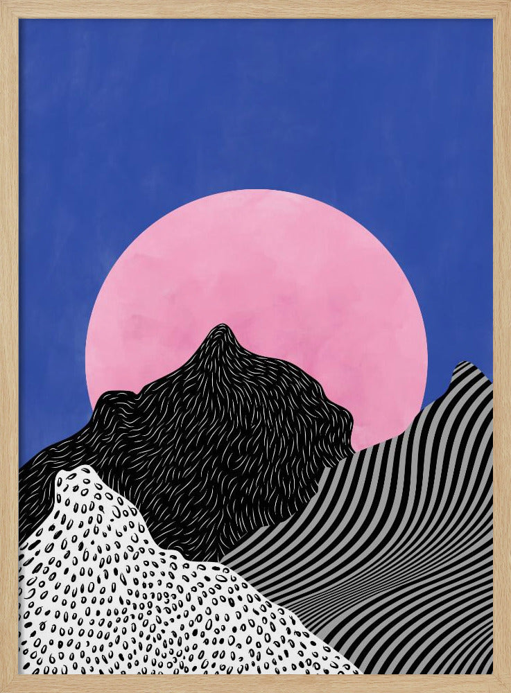 Surrealistisch uitzicht op de toppen | Poster