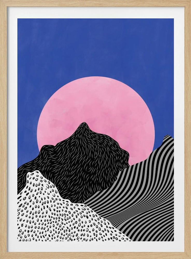 Surrealistisch uitzicht op de toppen | Poster
