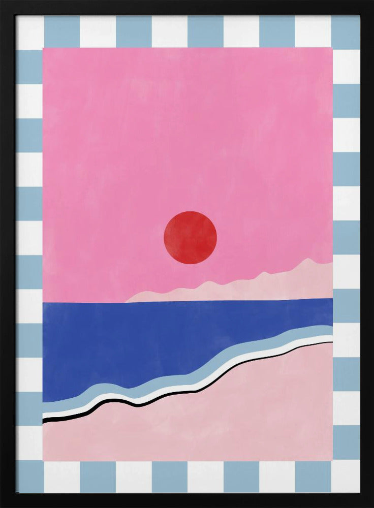 Minimalistisch strandtafereel | Poster