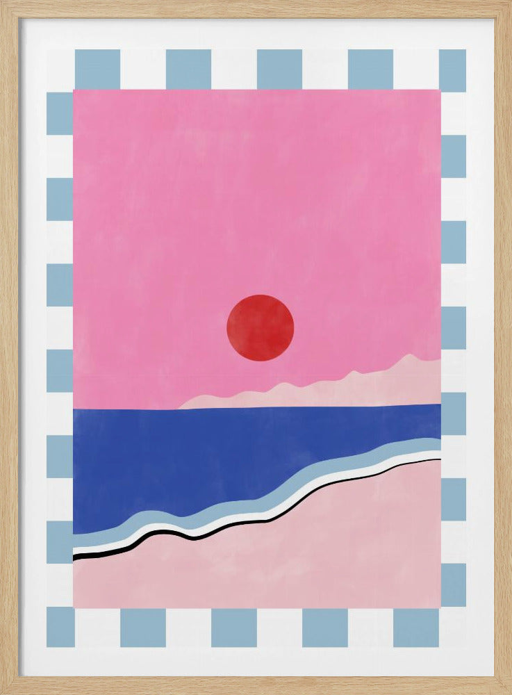 Minimalistisch strandtafereel | Poster