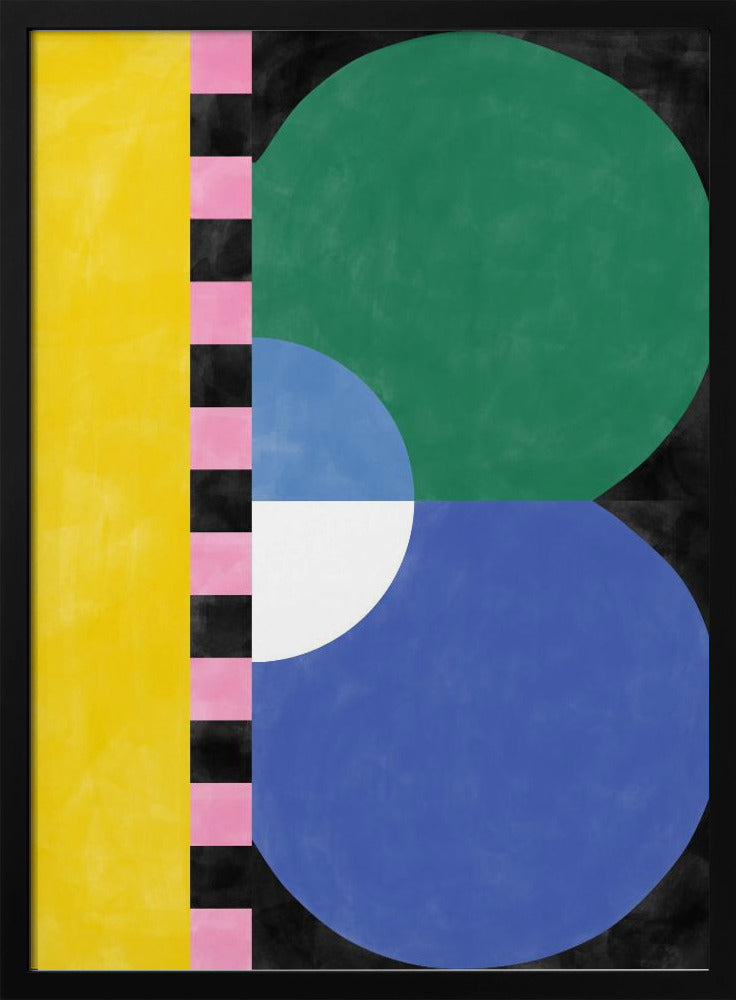 Kleurrijke geometrieblokken en vormen | Poster