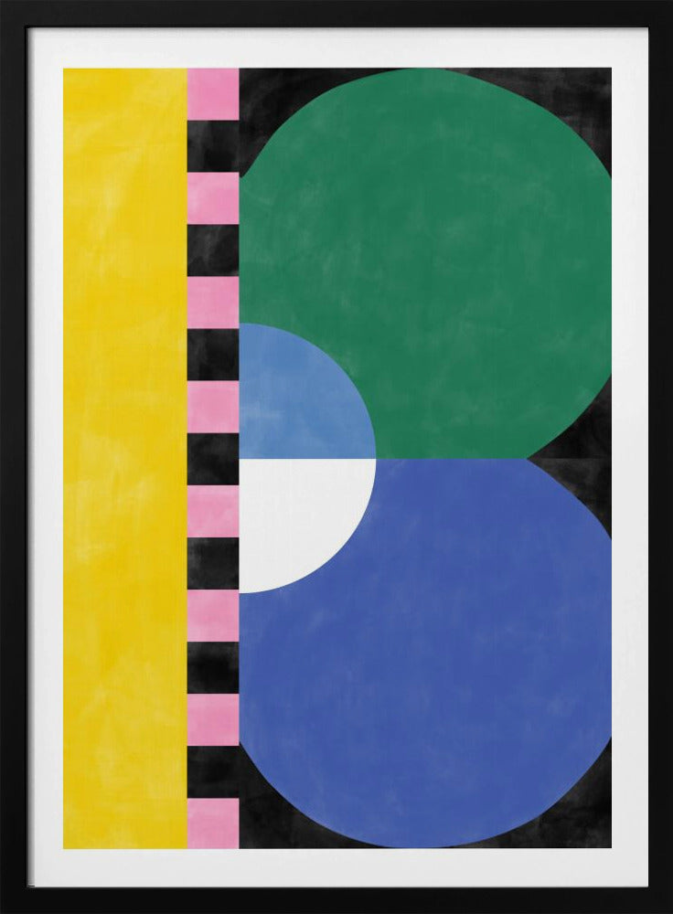 Kleurrijke geometrieblokken en vormen | Poster