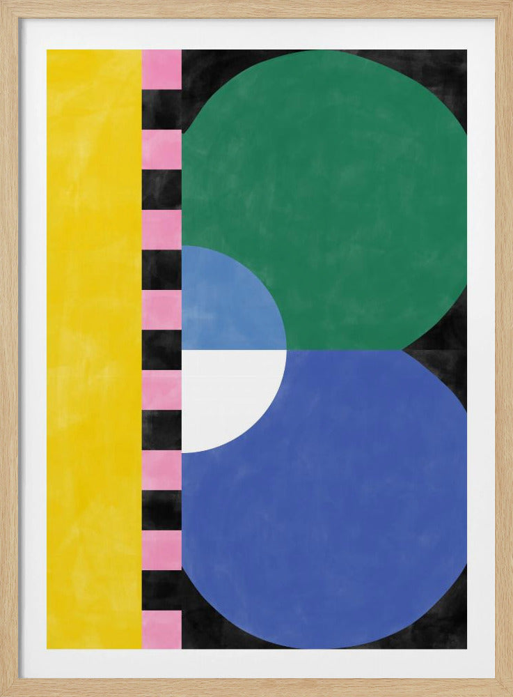Kleurrijke geometrieblokken en vormen | Poster