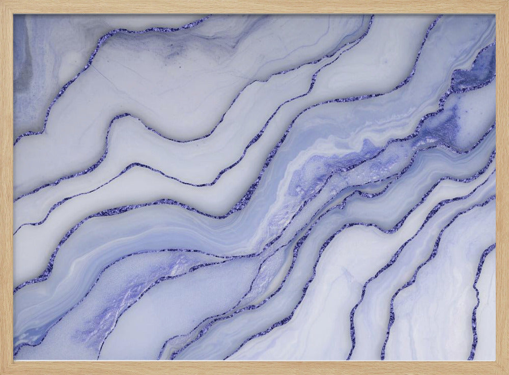 Marmer Luxe Blauw | Poster