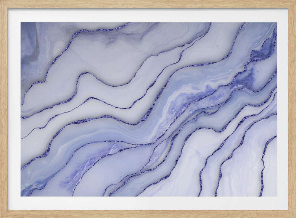 Marmer Luxe Blauw | Poster