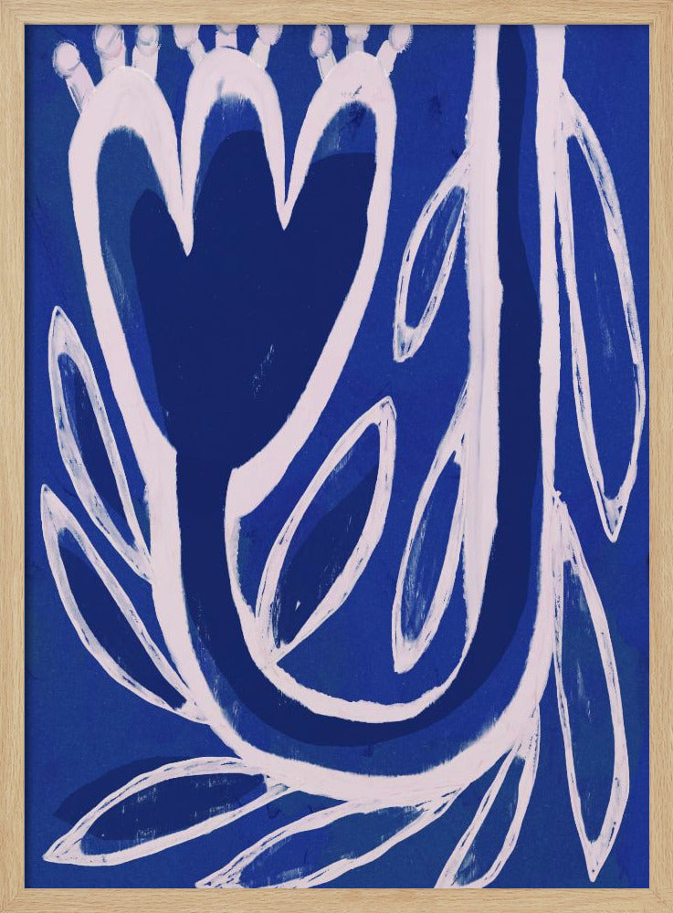 Bloemen Middernacht | Poster