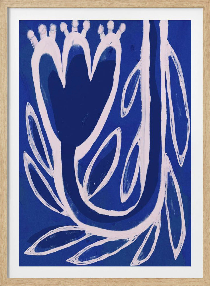 Bloemen Middernacht | Poster
