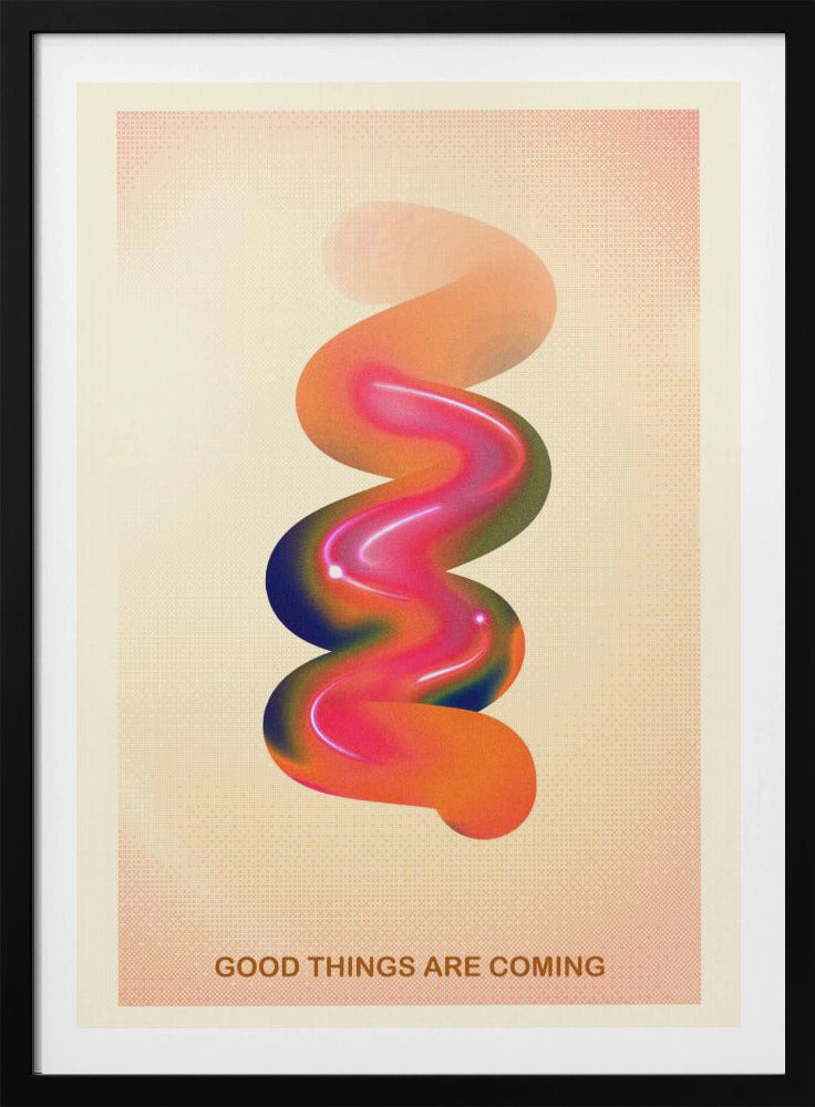 RETRO GRAPHIC NR. 17 / GOEDE DINGEN KOMEN AAN | Poster