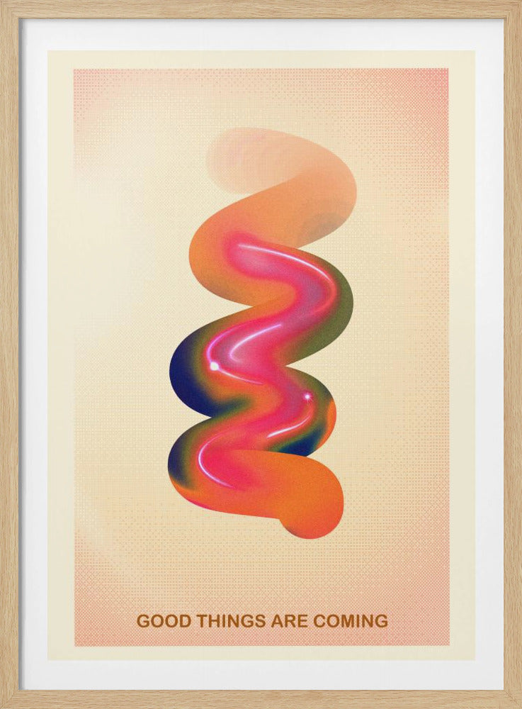RETRO GRAPHIC NR. 17 / GOEDE DINGEN KOMEN AAN | Poster
