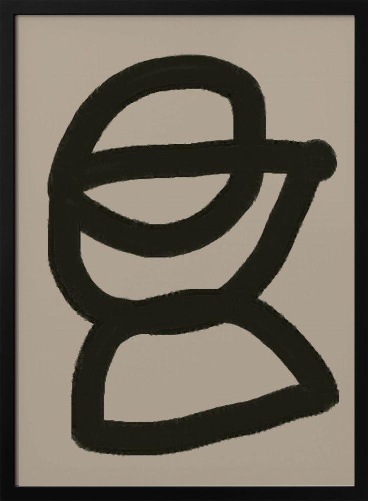 Gedurfde abstracte vorm | Poster