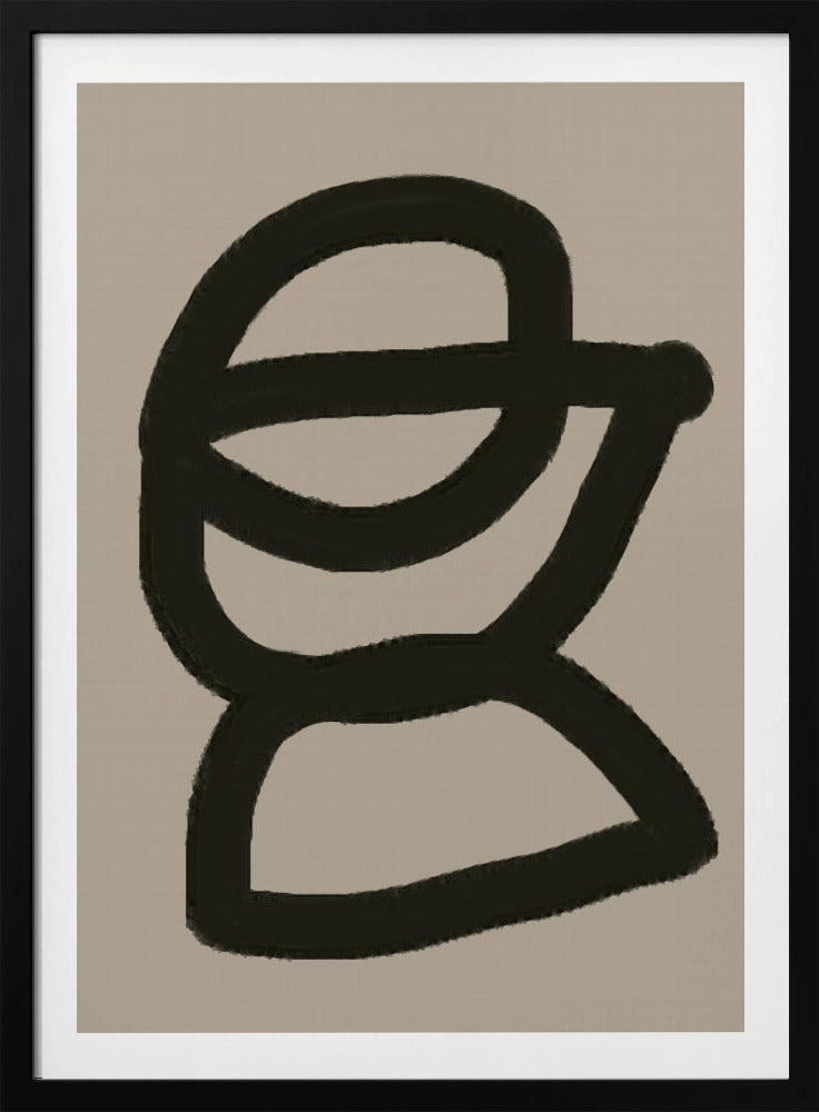 Gedurfde abstracte vorm | Poster