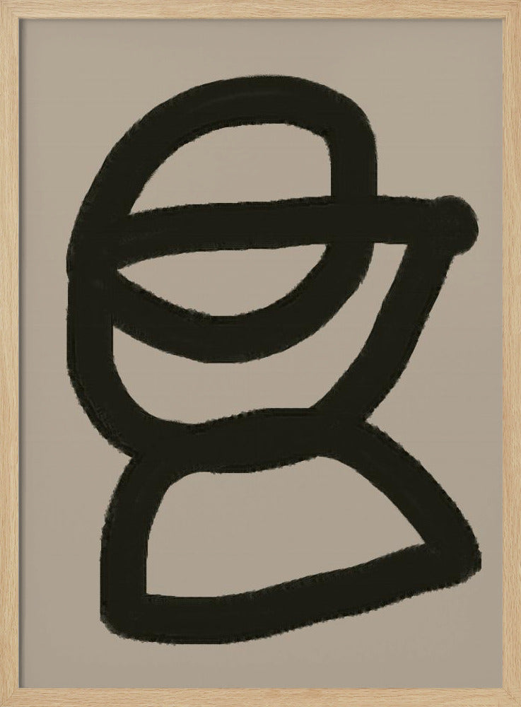 Gedurfde abstracte vorm | Poster