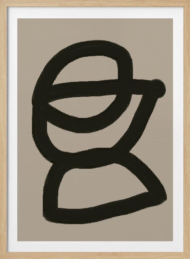 Gedurfde abstracte vorm | Poster