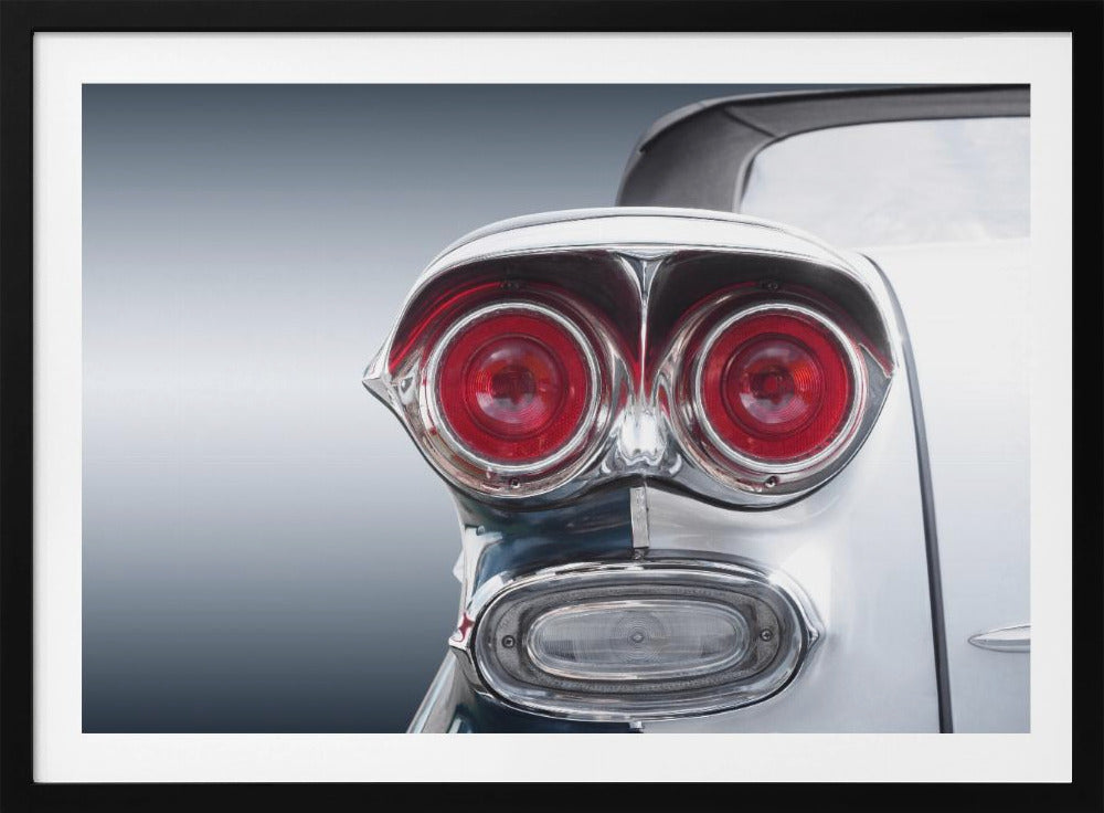 Amerikaanse klassieke auto Bonneville 1958 Cabriolet | Poster