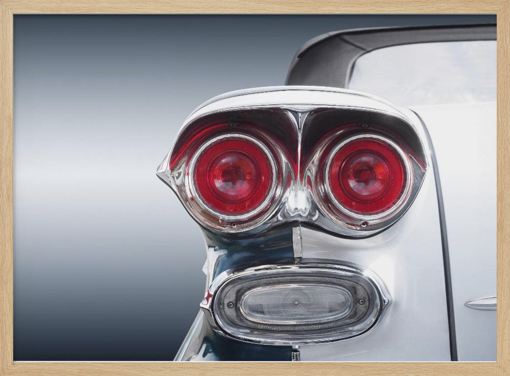 Amerikaanse klassieke auto Bonneville 1958 Cabriolet | Poster