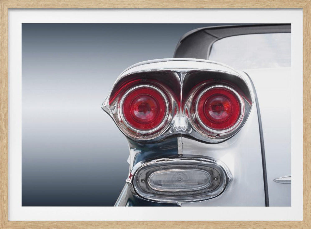 Amerikaanse klassieke auto Bonneville 1958 Cabriolet | Poster