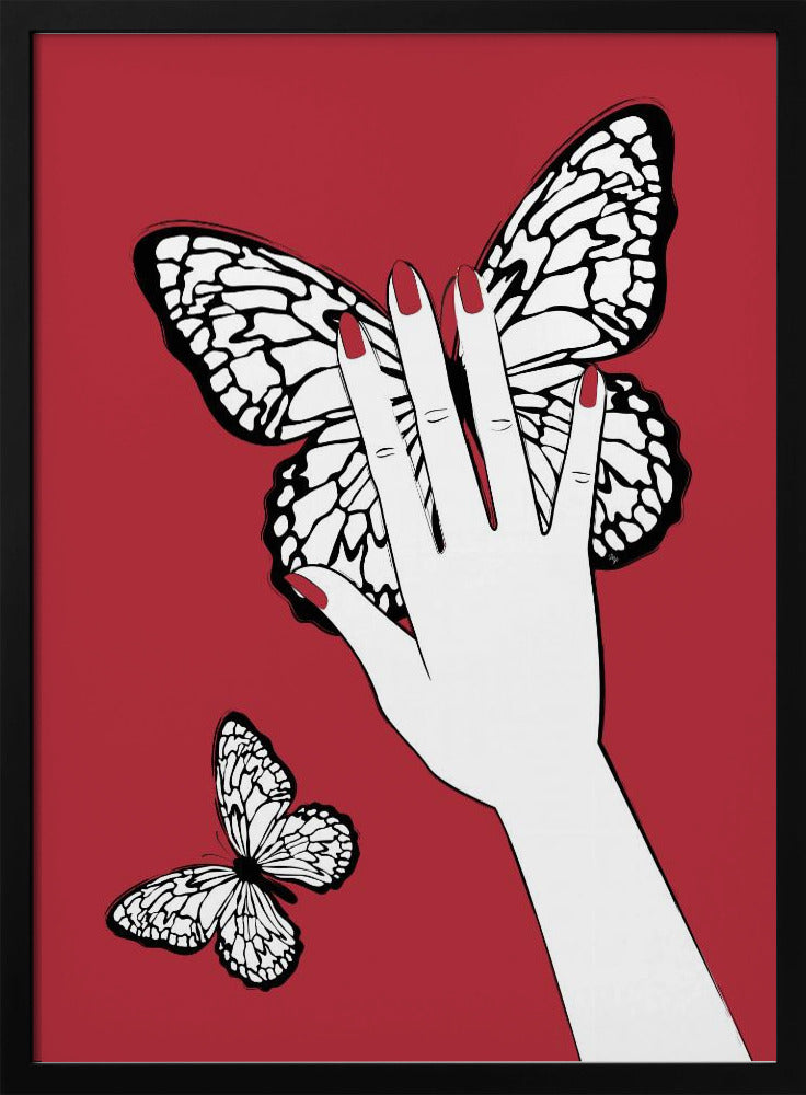 Een vlinder vasthouden | Poster