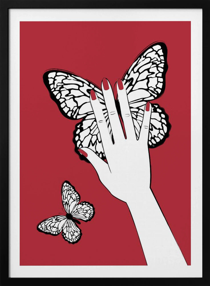 Een vlinder vasthouden | Poster