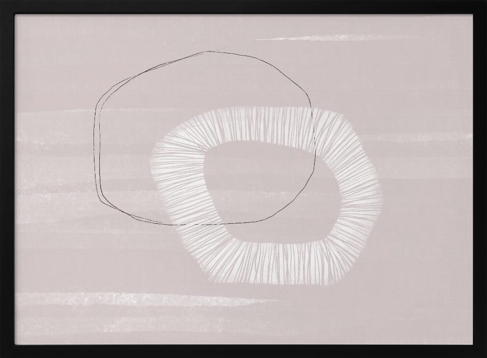 Zachte geometrische dans | Poster