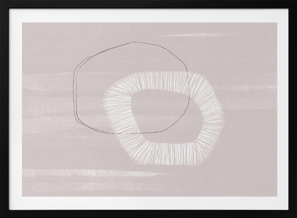 Zachte geometrische dans | Poster