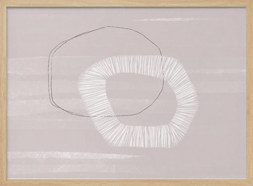 Zachte geometrische dans | Poster